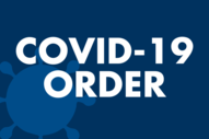 Graphic reading COVID-19 Order