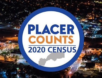 placer county census logo - arial image of Placer County in the background