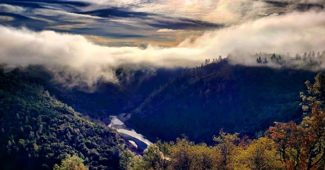 Photo of the American River canyon. 
