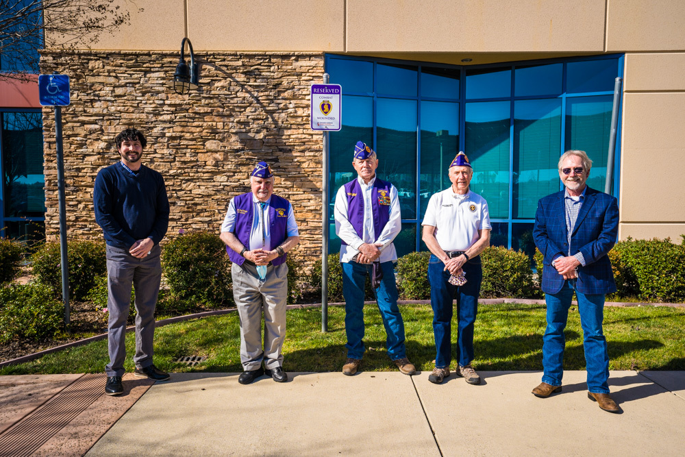 Purple heart parking spot