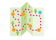 Map of Sac and Placer trials connecting 