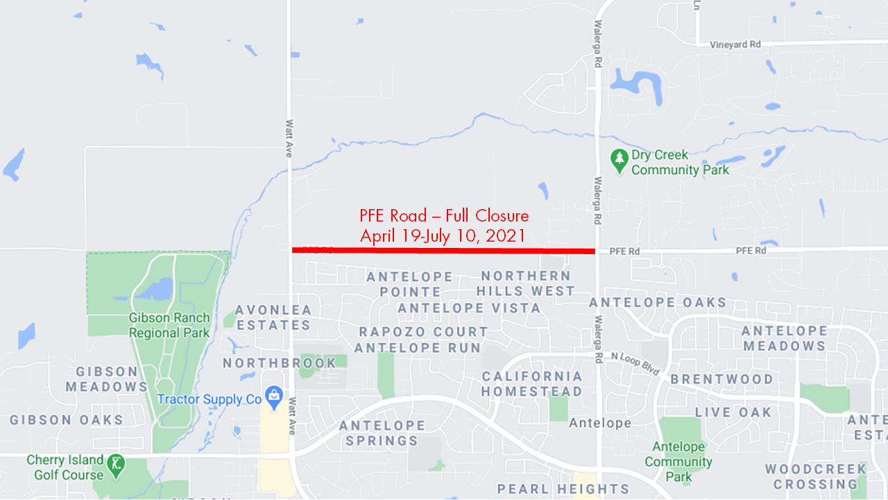 PFE Road Closure