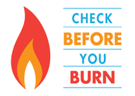 Cartoon image of a fire flame