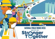 Cartoonish image of construction workers