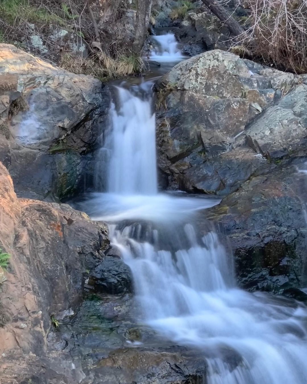 waterfall at Hidden Falls Regional Park in North Auburn