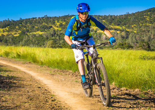 Hidden Falls park cyclist