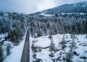 highway in snow