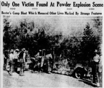 Sac Bee article depicting explosion