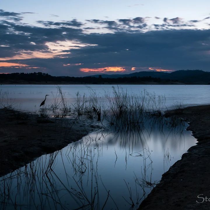 folsom lake at sunrise