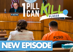 One Pill Can Kill Placer podcast - Judge looks over a defendant and their lawyer