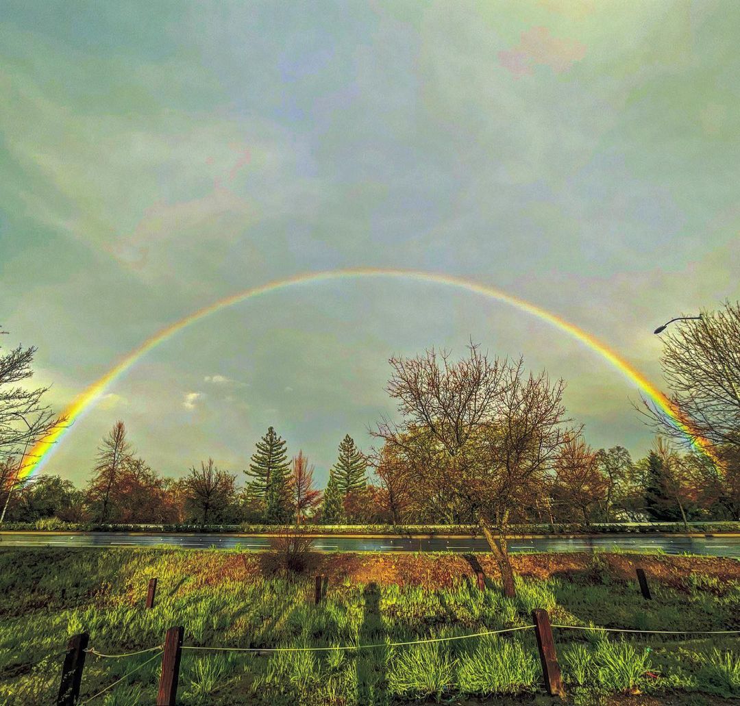 March 30 Photo of the Week. Rainbow over Roseville.