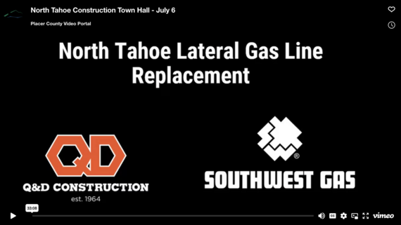 North Tahoe Construction Town Hall - July 6