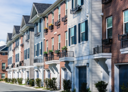 Houses along a street