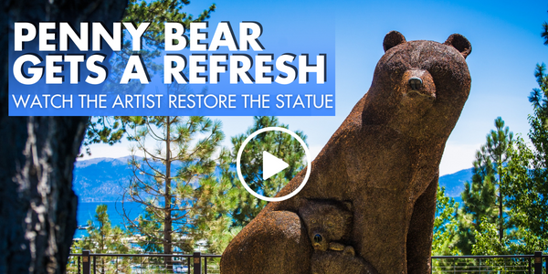Tahoe City's Penny Bear statue refresh video