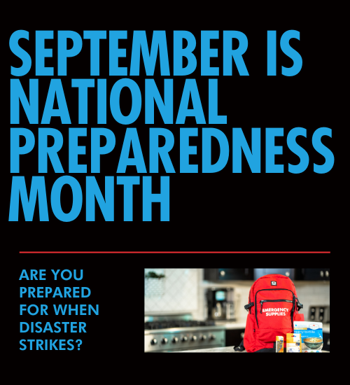 SEPTEMBER IS NATIONAL PREPAREDNESS MOTH