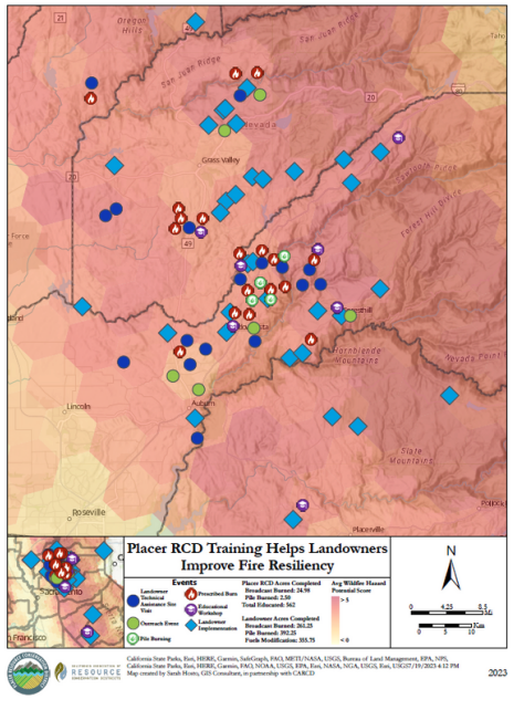 placer rcd training helps landowners improve fire resiliency 