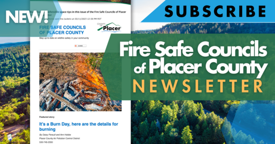 Subscribe to Fire Safe Councils of Placer County Newsletter