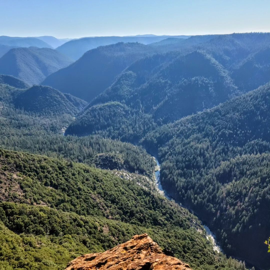 Lover's Leap cliffside in Alta overlooking the Sierra Nevadas