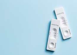 Two COVID-19 tests with positive results