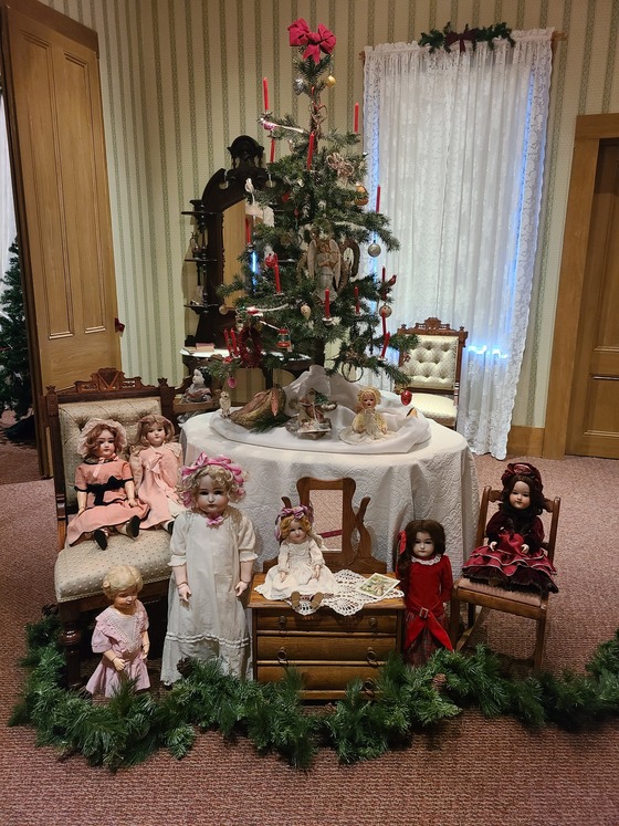 Victorian Christmas display at Placer County’s Bernhard Museum in Auburn