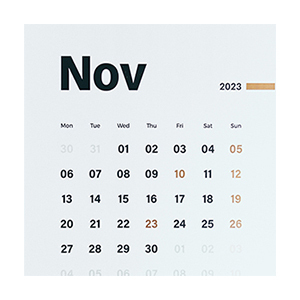 November Calendar 