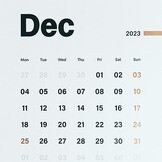 December Calendar 