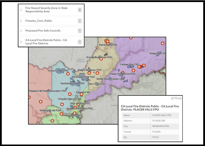 Firewise boundary map