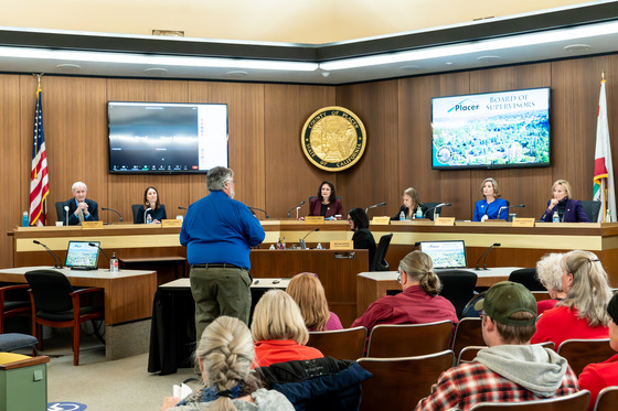2024 Placer County Board of Supervisors at dais
