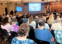 Placer County residents attend a meeting regarding the release of a sexually violent predator