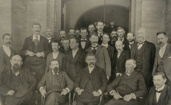 Group of Placer County officials pose together in 1895