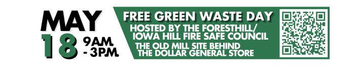 free green waste day may 18 9 a.m. to 3 p.m.