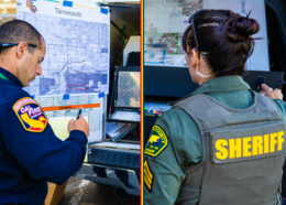 First responders during  training