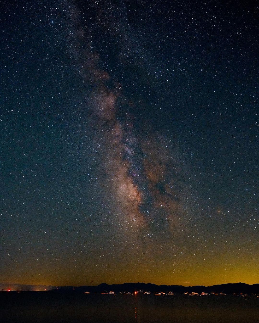 Photo of the Week featuring the starry Milky Way over Lake Tahoe.