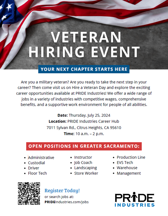 PRIDE Veteran Hiring Event