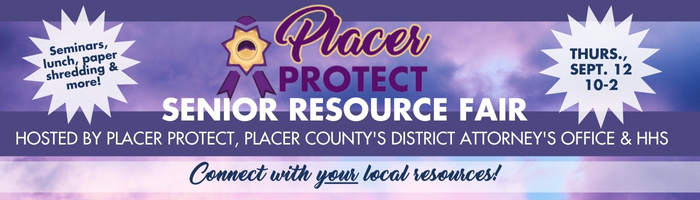 Placer Protect Senior Resource Fair Banner