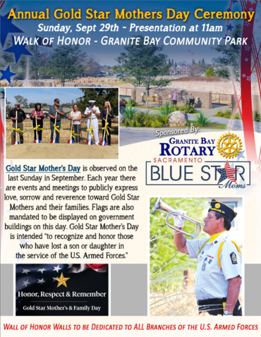 Gold Star Mothers Event