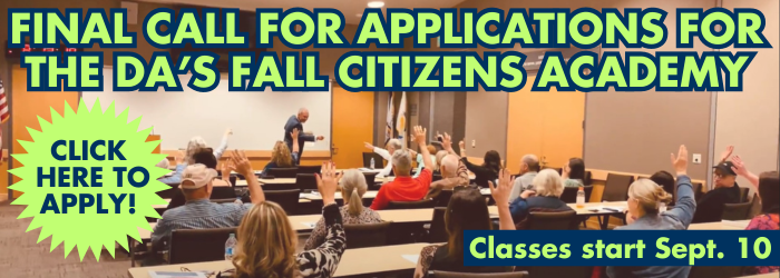 DA Fall Citizens Academy Banner
