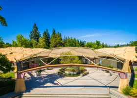 aerial view of domes