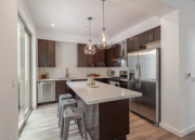 A kitchen inside a home at Hopkins Village