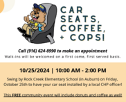 Car Seats, Coffee + Cops