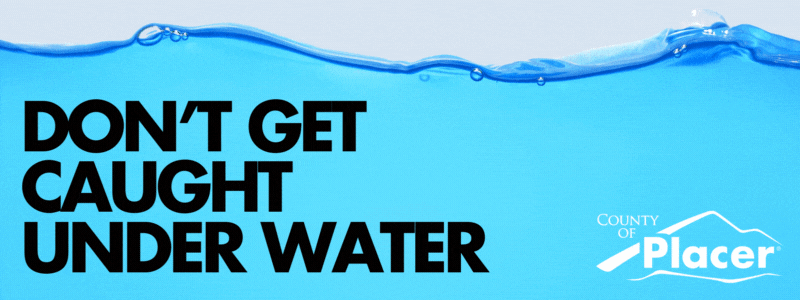 a photo of water with text, don't get caught without flood insurance, verify your flood insurance policy