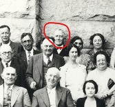 Detail of Placer County officials photograph with A.S. Fleming circled, c. 1932