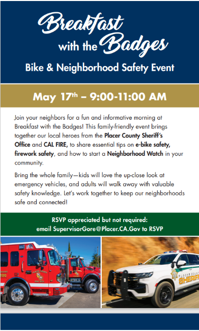 Breakfast with the Badges event