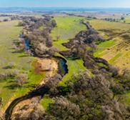 Aerial image of Raccoon Creek