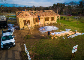A home under construction