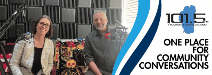 A gif showing County employees on radio interviews and media sessions with text: One place for community conversations.