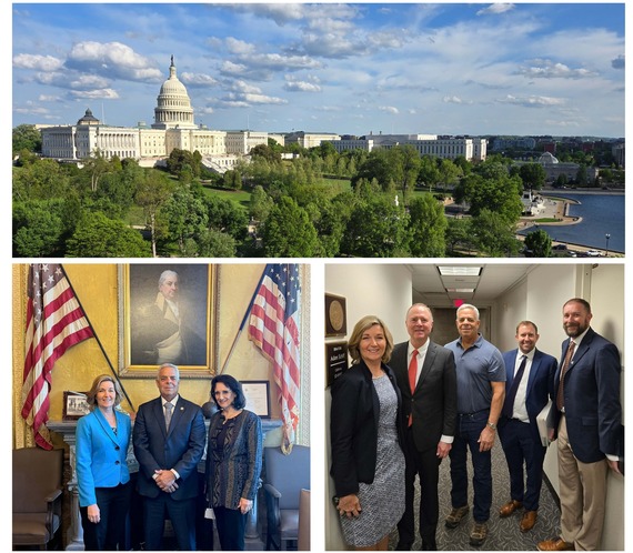 Photo Collage including US Capitol, Placer County Officials and Senator Schiff