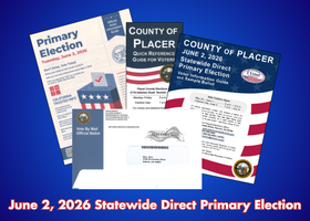 Images of Placer County voting materials for June primary election