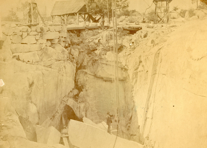Griffith Quarry. Circa 1875. Placer County Museums collection.