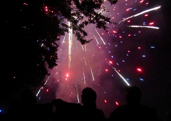 This #PlacerLife photo of people watching fireworks in Lincoln was taken by @carrieinfocus on Instagram.